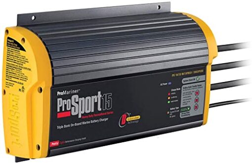 Buy ProMariner ProSportsHD15OE 15A 3-Bank Heavy-Duty Recreational-Grade On-Board Marine Battery Charger