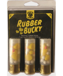 Reaper Defense Rubber Bucky Ammunition 12 Gauge 2-3/4" Plastic Shot and Ducks 3PK