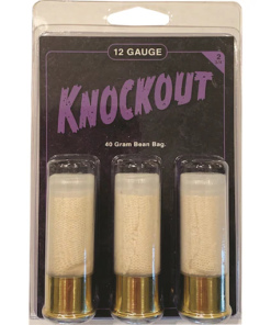 Reaper Defense Knockout Ammunition 12 Gauge 2-3/4" 40 Gram Bean Bag 3PK