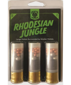 Reaper Defense Rhodesian Jungle Ammunition 12 Gauge 2-3/4" 00 Buckshot and BB Shot 3PK