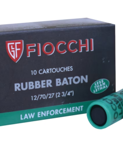 Fiocchi Less Lethal Ammunition 12 Gauge 2-3/4" 4.8 Gram Rubber Baton Slug