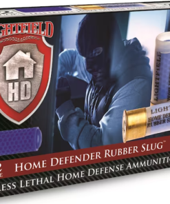 Lightfield Home Defender Less Lethal Ammunition 12 Gauge 2-3/4" 130 Grain Rubber Slug Box of 5