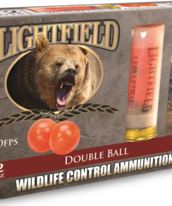 Lightfield Wildlife Control Less Lethal Ammunition 12 Gauge 2-3/4" Mid-Range Rubber Ball Box of 5