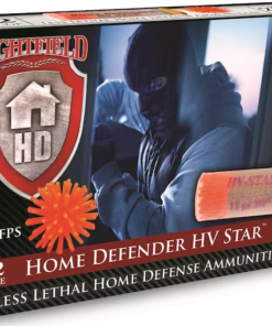 Lightfield Home Defender Less Lethal Ammunition 12 Gauge 2-3/4" 75 Grain High Velocity Rubber Star Slug Box of 5
